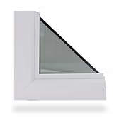 White laminated vinyl frame